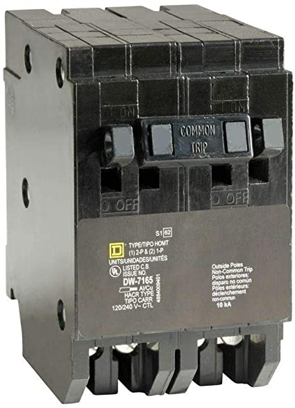 SCHNEIDER ELECTRIC 120/240-Volt 15-Amp HOMT1515215 Miniature Circuit Breaker 120/240V 15A