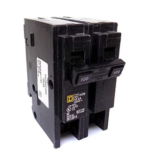 Square D Circuit Breaker, 100 Amp, 2-Pole, HOM2100