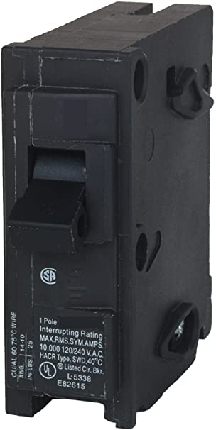 Q115H 15-Amp Single Pole 22kA Type QPH Circuit Breaker