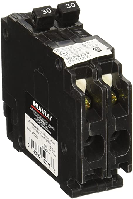 MURRAY MP3030 Duplex Type Mh-T Circuit Breaker, 120 Vac, 30 A, 2 P, 10 Ka