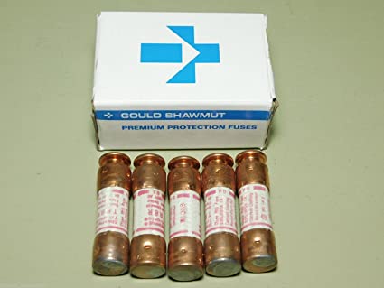 Lot of 5 Gould Shawmut One-Time Fuses TR8R