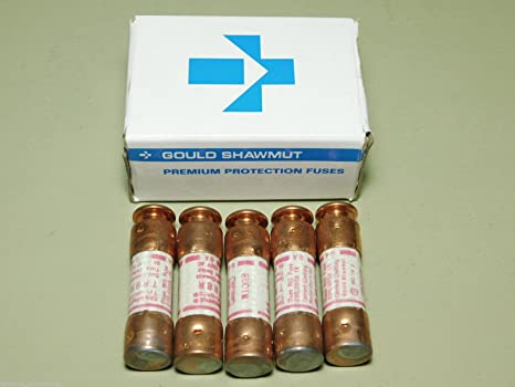 Lot of 5 Gould Shawmut One-Time Fuses TR8R