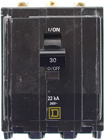 SCHNEIDER ELECTRIC Miniature 240-Volt 30-Amp QOB330VH Molded Case Circuit Breaker 600V 125A