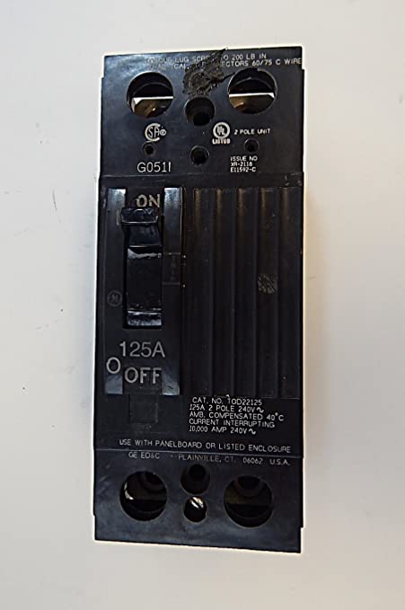 G E Industrial System TQD22125WL 125A DP Breaker