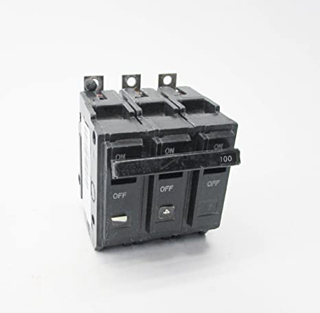 GE THQB32100 Bolt-On Mount Type THQB Miniature Circuit Breaker 3-Pole 100 Amp 240 Volt AC
