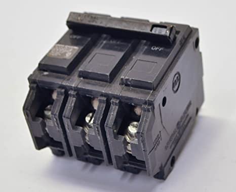 GE Q-Line A-Series II Miniature Circuit Breaker, 120/240 VAC, 15 A, 10 kA, 3 Poles, Non-Interchangeable Trip
