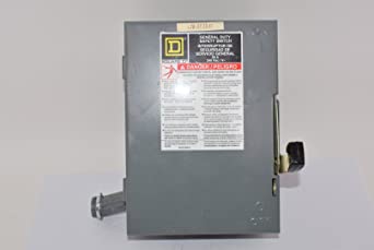 Square D D321N 30 Amp 240Vac Single Throw Safety Switch 3P