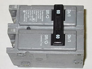 BRH260 EATON CUTLER HAMMER 22,000 IR, 60 AMP, 2 POLE BR SERIES CIRCUIT BREAKER, 22K, PLUG-IN, 60A 2P