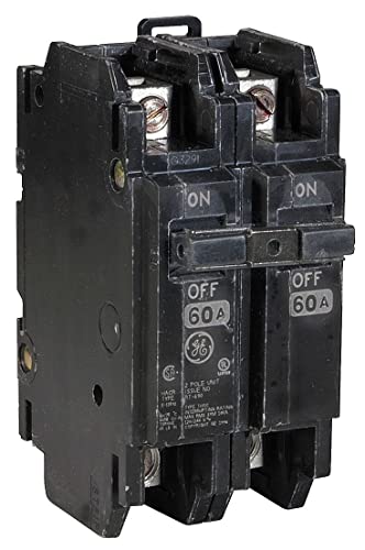 GEDIST GE Industrial THQC2160WL 35 mm DIN Rail Mount Type THQC Miniature Circuit Breaker 2-Pole 60 Amp 120/240 Volt AC