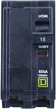 SCHNEIDER ELECTRIC Miniature 120/240-Volt 15-Amp QHB215 Molded Case Circuit Breaker 600V 90A