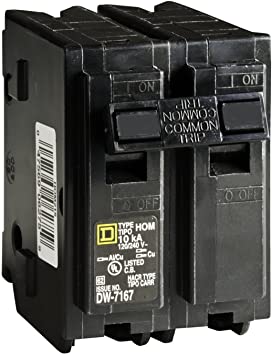 2P Standard Plug in Circuit Breaker 15A 120/240VAC