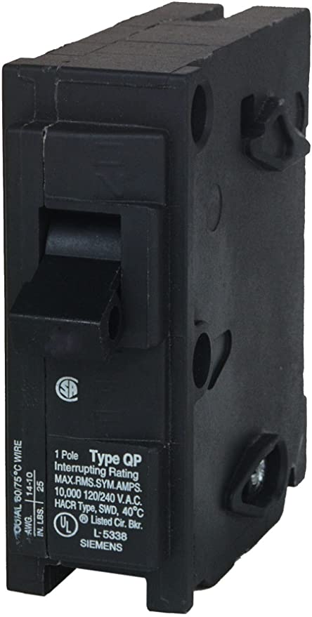 Siemens Q115 15 Amp Single Pole Circuit Breaker