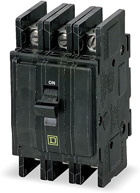 New Square D QOU325 Circuit Breaker Feed Thru 3 Pole 25A 240V 10kA QOU