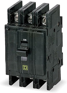 New Square D QOU325 Circuit Breaker Feed Thru 3 Pole 25A 240V 10kA QOU