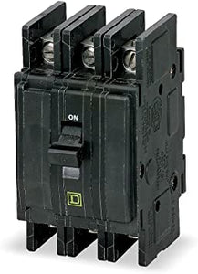 New Square D QOU325 Circuit Breaker Feed Thru 3 Pole 25A 240V 10kA QOU