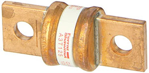 Mersen A3T Fast Acting/Class T Fuse, 300VAC/160VDC, 200kA AC/50kA DC, 125 Ampere, 1-1/16" Diameter x 2-7/16" Length