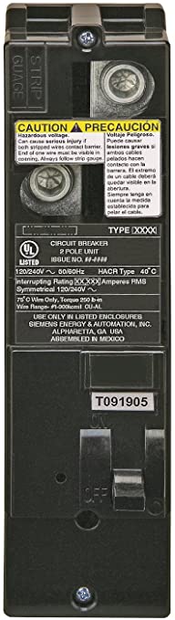 Siemens QS2150 QS Type 150-Amp Multi-Family Main Breaker, 10 KAIC Rated