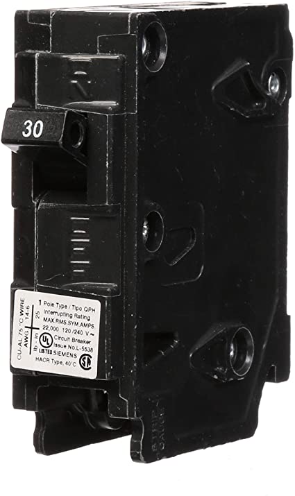 Q130H 30-Amp Single Pole 22kA Type QPH Circuit Breaker