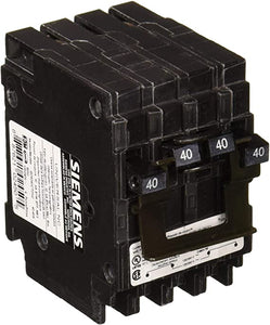 Siemens US2 Q24040CT2NC 40/40A 120/240V 4P 10K New Quad, Black