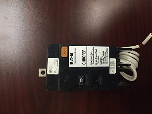EATON CUTLER HAMMER GHBGFEP1020 G GROUND FAULT EQUIP PROTECTOR 30MA 1P BOLT ON
