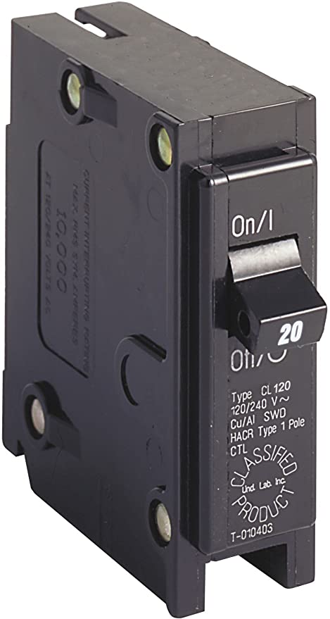 Eaton CL120CS 20 Amp Single Pole UL Classified Replacement Breaker