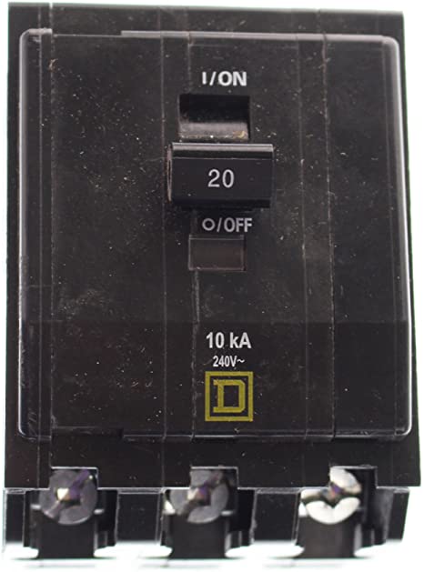 Square D New QOB320 Circuit Breaker, Black