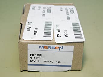 Mersen TR15R Dual Element Midget Class RK5 Rejection Current-Limiting Time Delay Fuse 15 Amp 250 Volt AC 160 Volt DC Tri-Onic