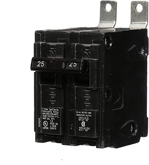 Siemens B225 25-Amp Double Pole 120/240-Volt 10KAIC Bolt in Breaker