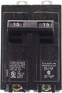 Siemens B215 Bolt-In Circuit Breaker, 120-Volt, 2-Pole, 15-Amp, 10KAIC