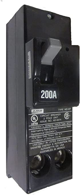 mpd2200km main, branch; 120/240 vac; 200 ampere; 2 pole; interrupting rating 65 kiloampere; with common trip