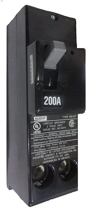 mpd2200km main, branch; 120/240 vac; 200 ampere; 2 pole; interrupting rating 65 kiloampere; with common trip