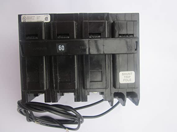Eaton BAB3060HS Bolt-On Mount Type BAB Industrial Miniature Circuit Breaker With Shunt Trip 3-Pole 60 Amp 240 Volt AC Quicklag