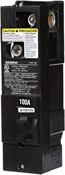 Siemens US2 QS2100 QS Type 100 Amp Multi-Family Main Breaker, 10 KAIC Rated, Black