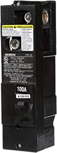 Siemens US2 QS2100 QS Type 100 Amp Multi-Family Main Breaker, 10 KAIC Rated, Black