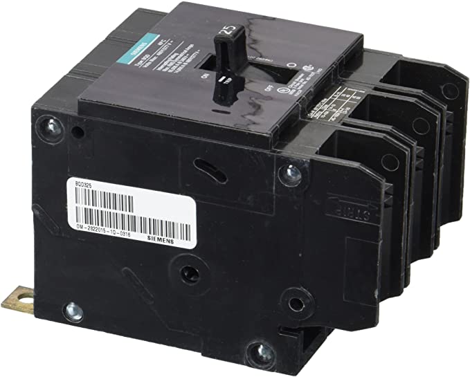 Siemens BQD325 25-Amp Three Pole 480Y/277V AC 14KAIC Bolt in Breaker