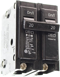 Cutler Hammer Eaton B12220 Circuit Breaker 120/240-Volt, 2-Pole, 20-Amp