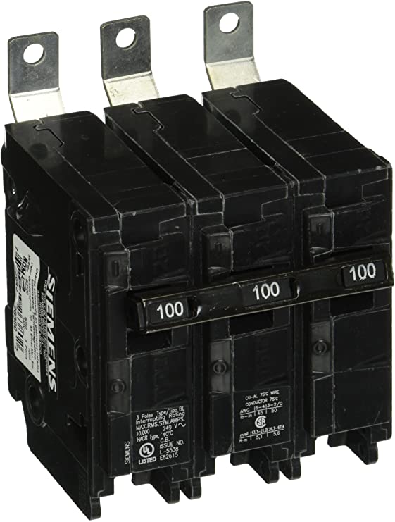 Siemens B3100 100-Amp Three Pole 240-Volt 10KAIC Bolt in Breaker