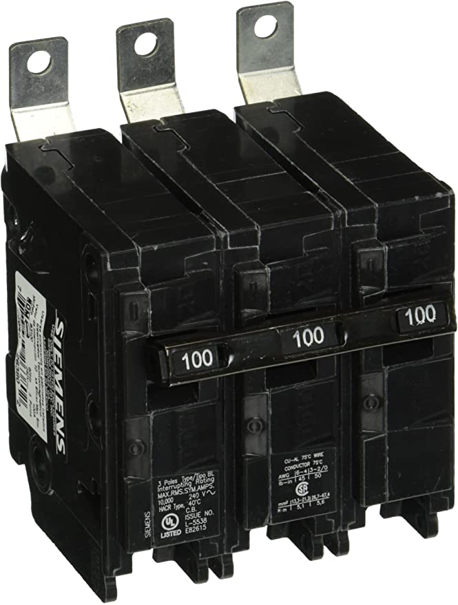Siemens B3100 100-Amp Three Pole 240-Volt 10KAIC Bolt in Breaker