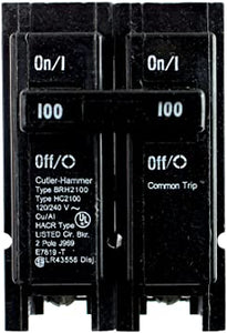 Eaton Cutler-Hammer BRH2100 100A 2P 120/208/240V Circuit Breaker - Black