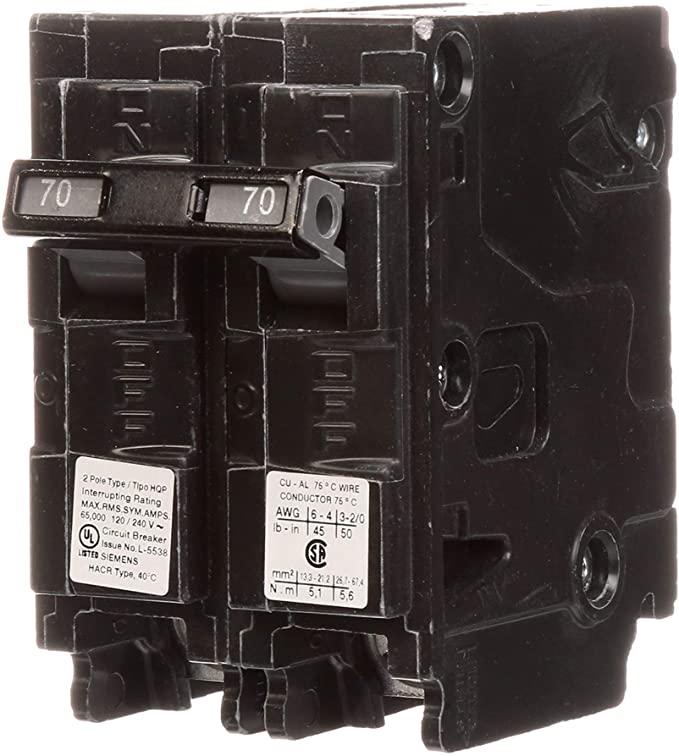 Q270HH 70-Amp Double Pole 65kA Type HQP Circuit Breaker