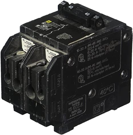 SCHNEIDER ELECTRIC 120/240-Volt 20-Amp HOMT2020240 Miniature Circuit Breaker 120/240V 20A