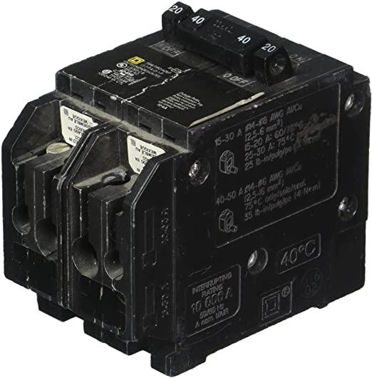 SCHNEIDER ELECTRIC 120/240-Volt 20-Amp HOMT2020240 Miniature Circuit Breaker 120/240V 20A