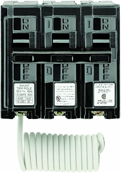 Siemens Q21500S01 120/240-Volt type MP-T 15-Amp Circuit Breaker with 120-Volt Shunt Trip Double pole