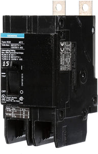 Siemens BQD215 15-Amp Double Pole 480Y/277V AC - 125/250V DC 14KAIC Bolt in Breaker