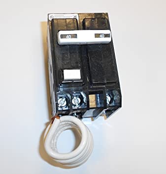 GE THQL2140GFT Plug-In Mount Type THQL Feeder Self-Test Ground Fault Circuit Interrupter 2-Pole 40 Amp 120/240 Volt AC