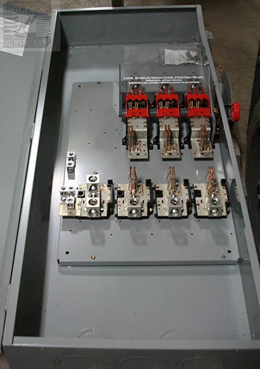 Eaton DG325NGK 4 Wire 3 Pole Fusible K Series General-Duty Safety Switch 240 Volt AC 400 Amp NEMA 1