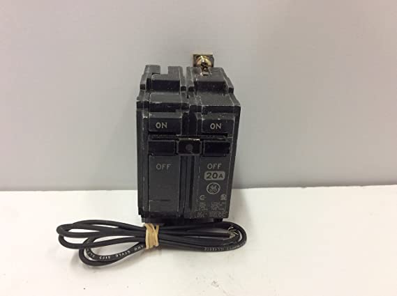GE THQB1120ST1 Bolt-On Mount Type THQB Miniature Circuit Breaker With Shunt Trip 1-Pole 20 Amp 120 Volt AC