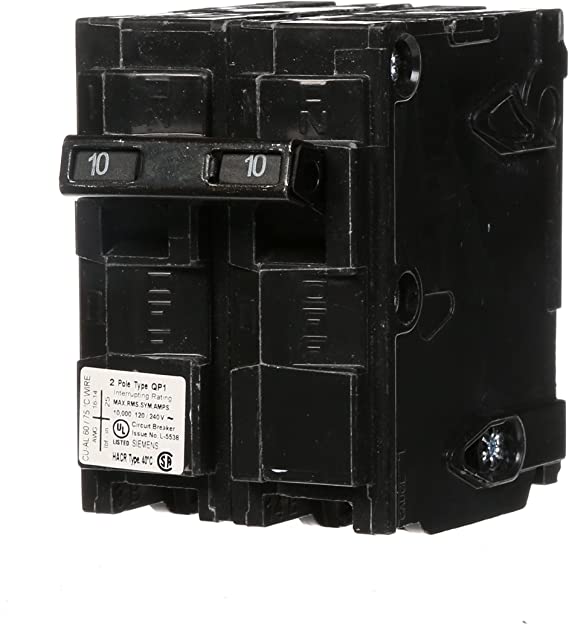 Q210 10-Amp Double Pole Type QP Circuit Breaker