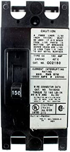 Cutler Hammer Eaton CC2150 Circuit Breaker CC Type, 150A, 2-Pole, 240V