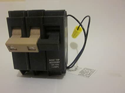 cutler hammer CH215ST 2 Pole,15A, Plug-in, 120/240 VAC, Type CH Shunt Trip Circuit Breaker